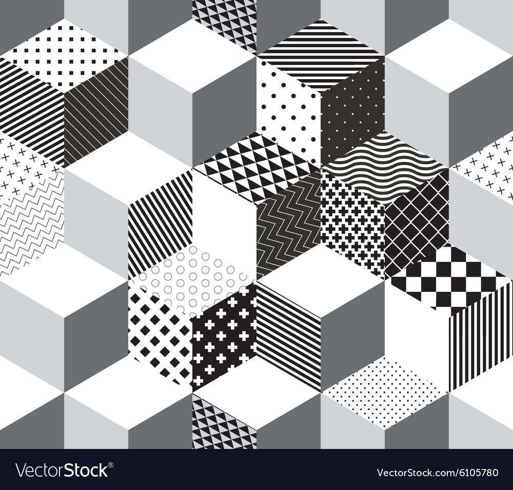 Geometric Cube Pattern