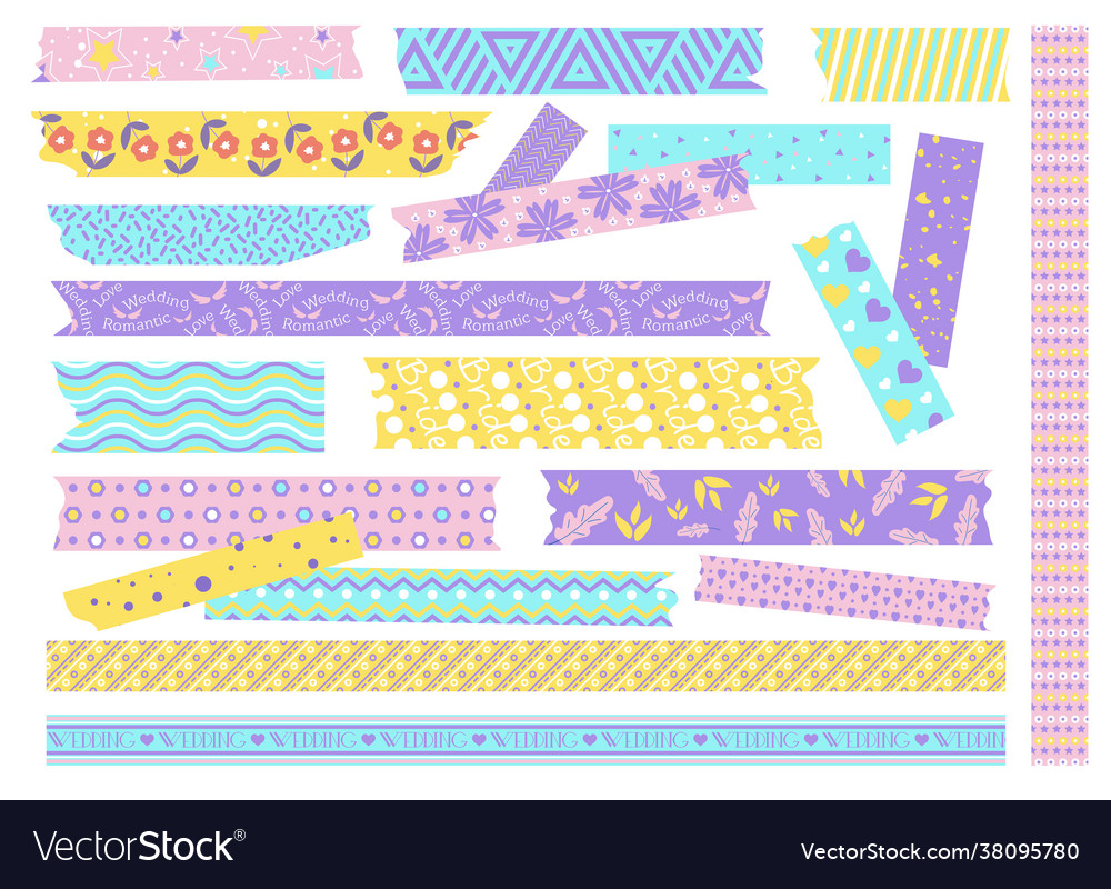 Textured patterned scotch tape with creative