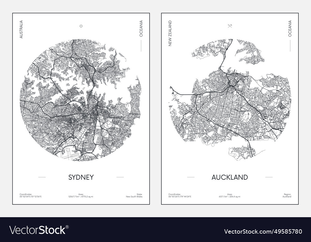 Reiseposter Stadtplan Stadtplan Stadtplan Sydney vector image Reiseposter Stadtplan Stadtplan Stadtplan Sydney