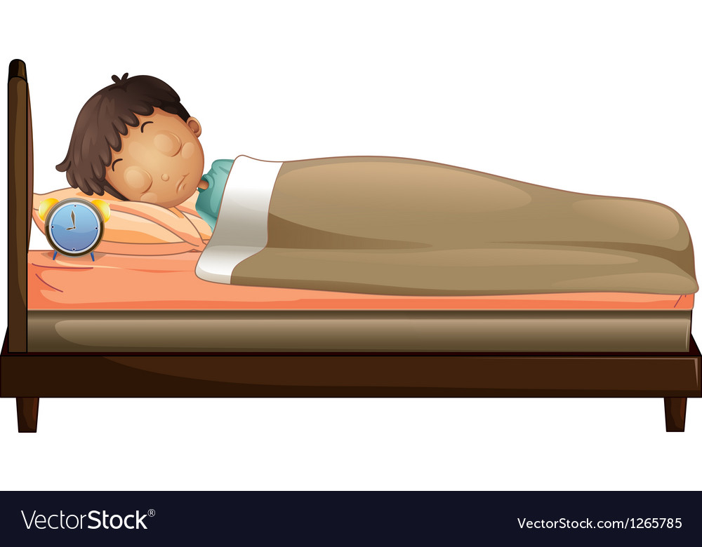 a boy sleeping with