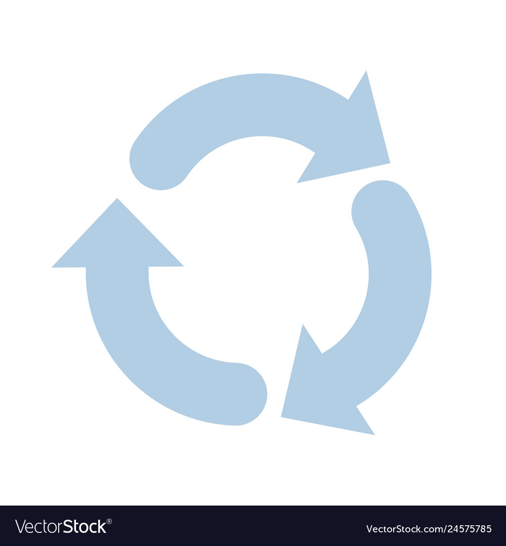 Arrows around isolated icon Royalty Free Vector Image