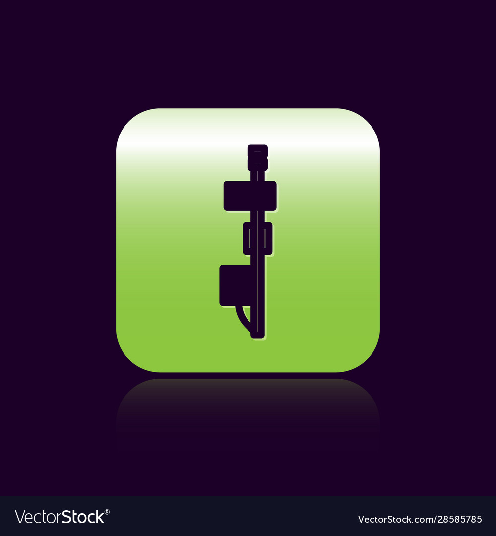 Black line standalone sensor icon isolated