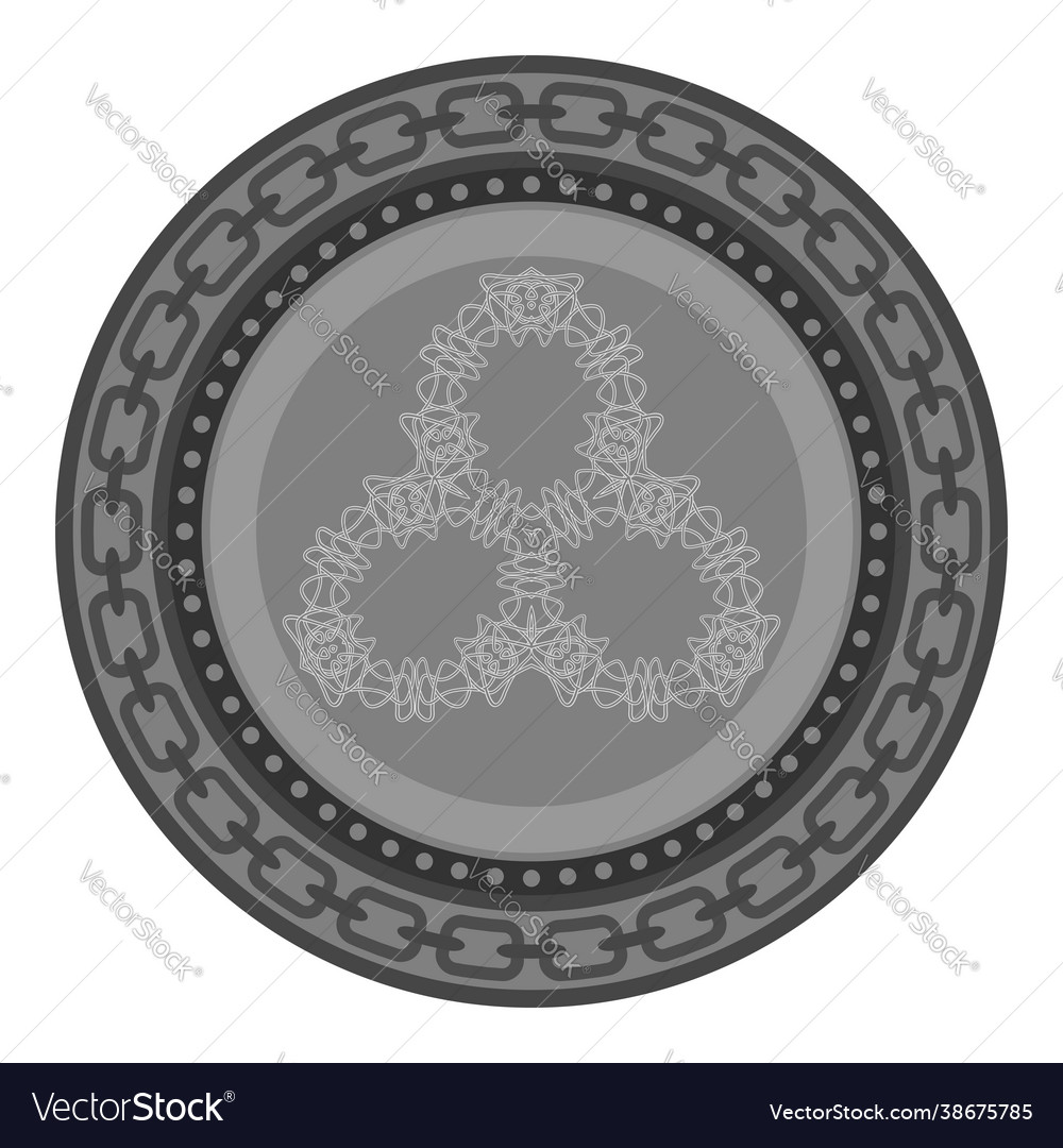 Celtic pattern isolated on white background