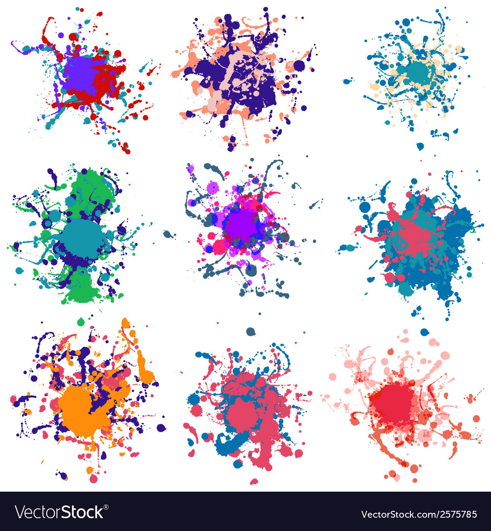Colorful Paint Splashes