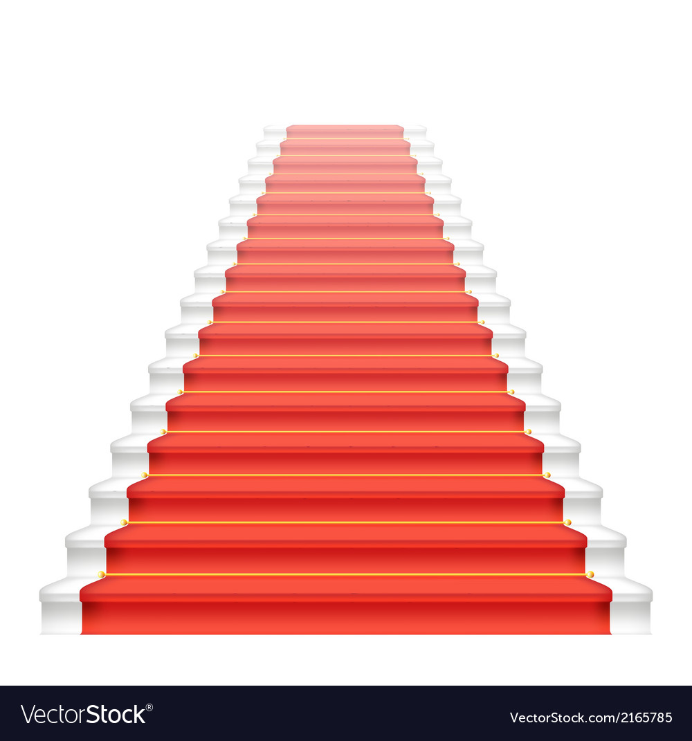 Front staircase and red carpet