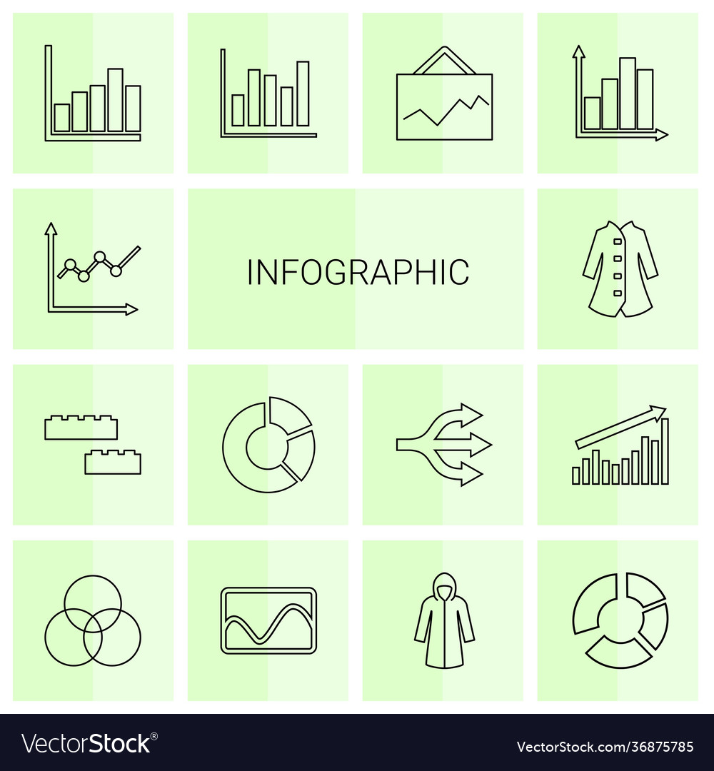 Infographic icons Royalty Free Vector Image - VectorStock