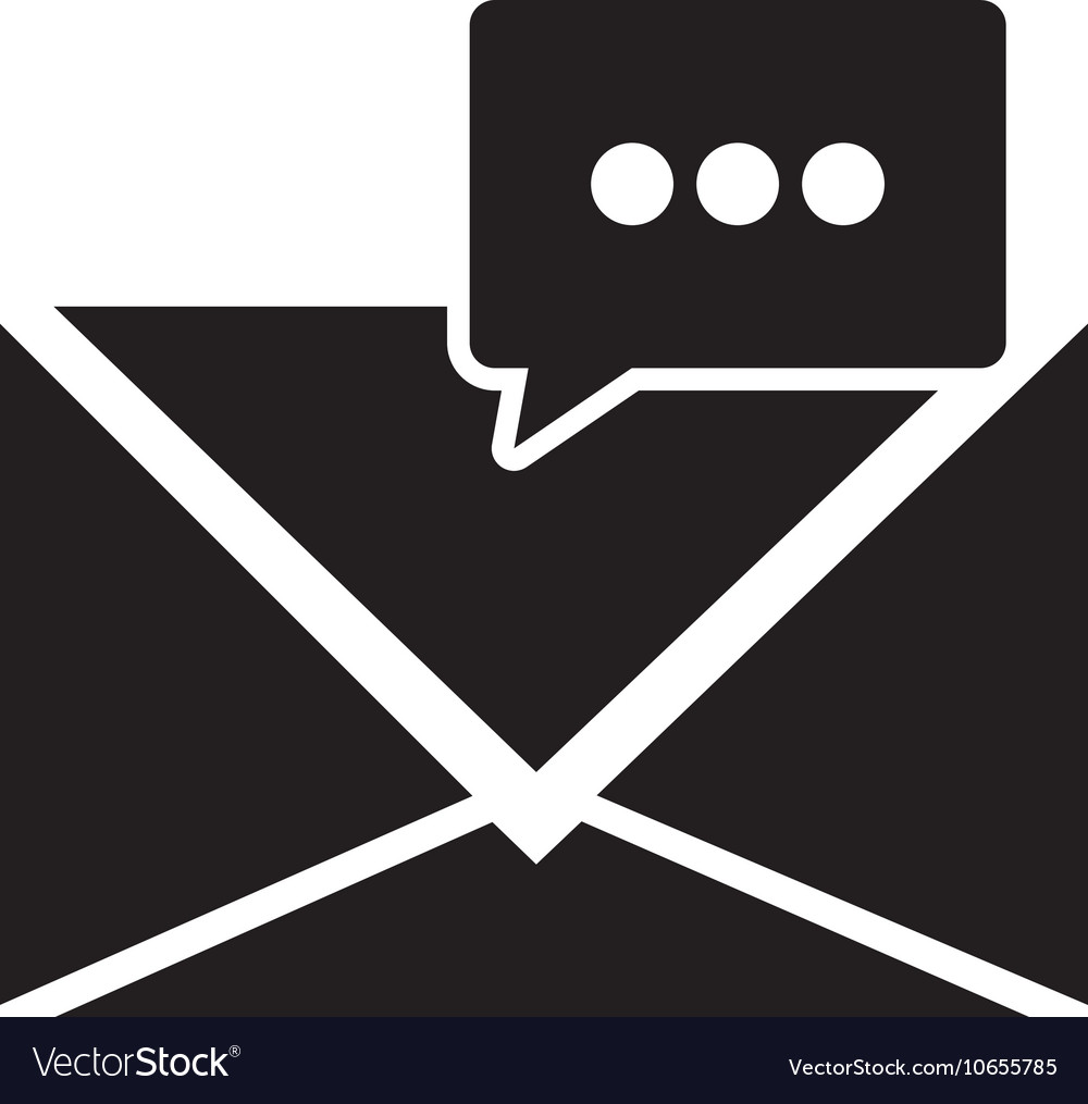 Message envelope and conversation bubble icon