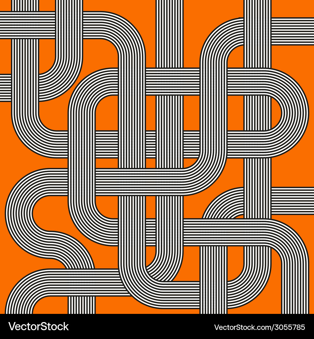 Orange labyrinth Royalty Free Vector Image - VectorStock
