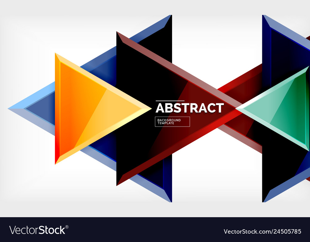 Tech futuristic geometric 3d shapes minimal vector image Tech futuristic geometric 3d shapes minimal