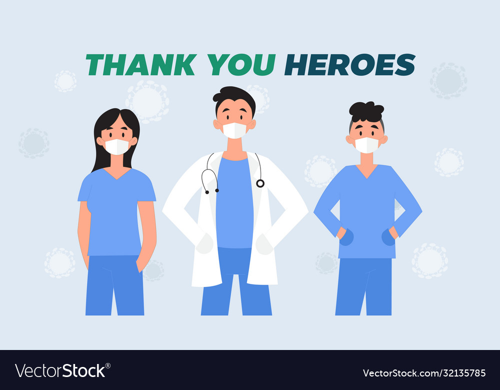 Thank you our hero Royalty Free Vector Image - VectorStock