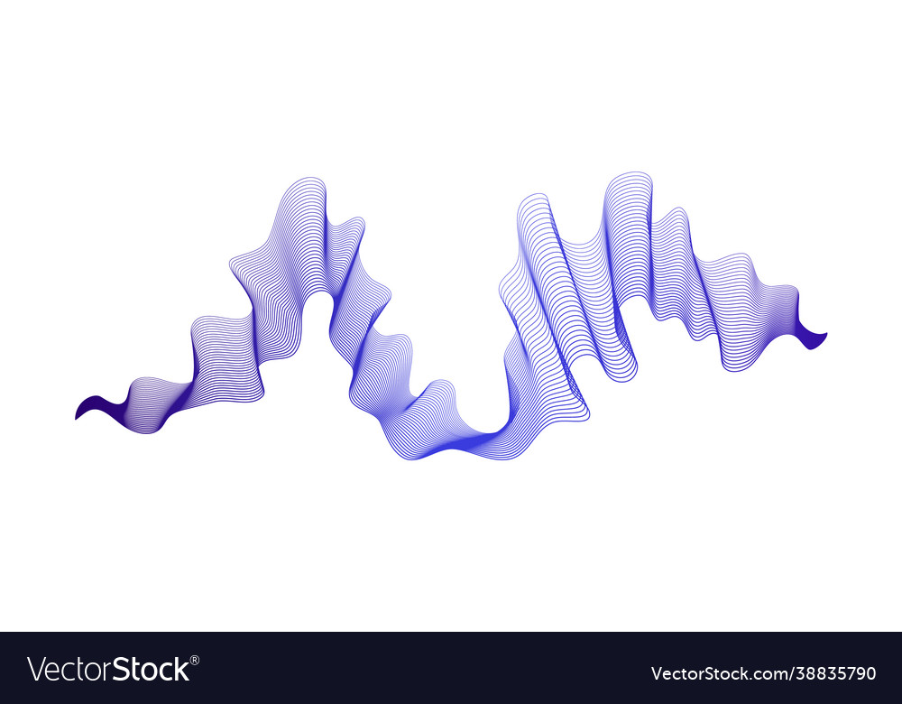 Abstract backdrop with wave gradient lines vector image Abstract backdrop with wave gradient lines