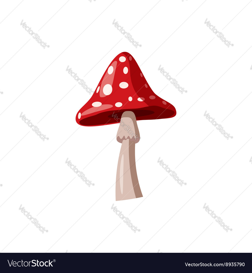 Agaric icon cartoon style Royalty Free Vector Image