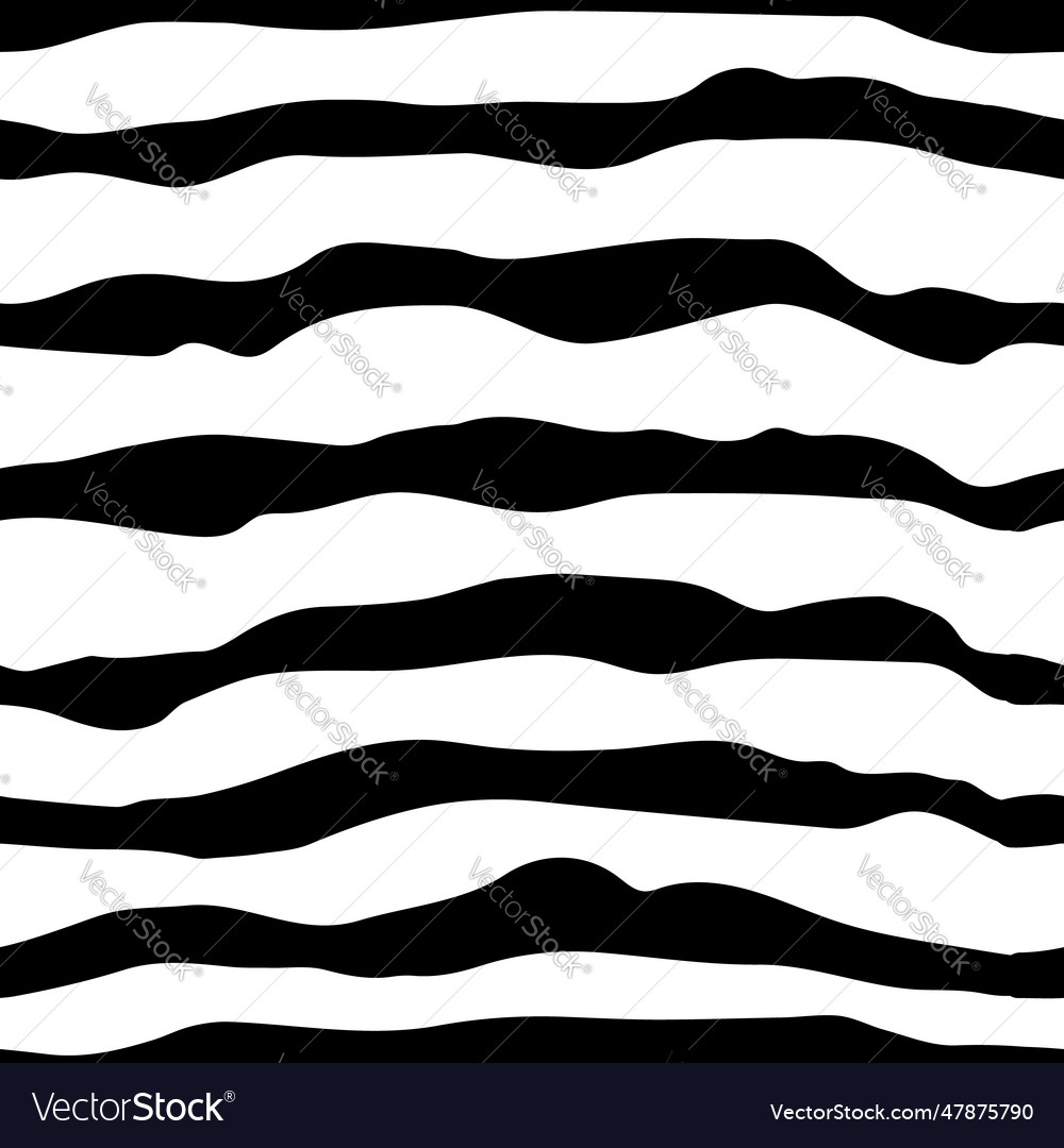 Black horizontal lines seamless pattern
