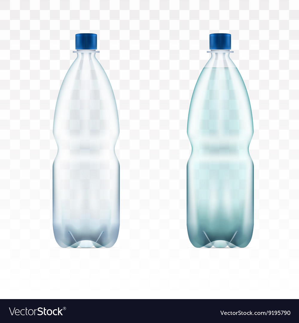 blank plastic blue water