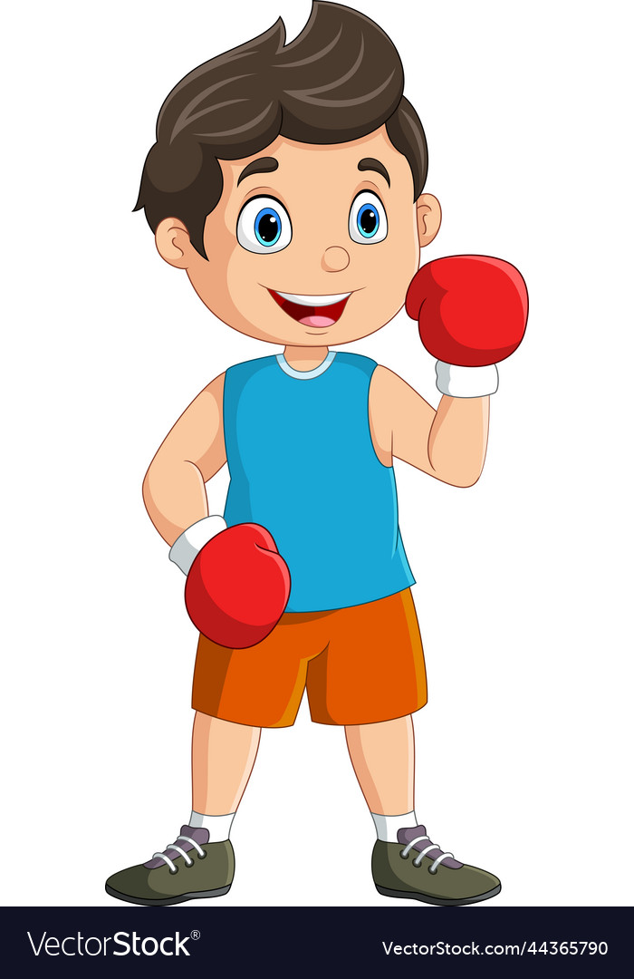 Cartoon Boy Boxing