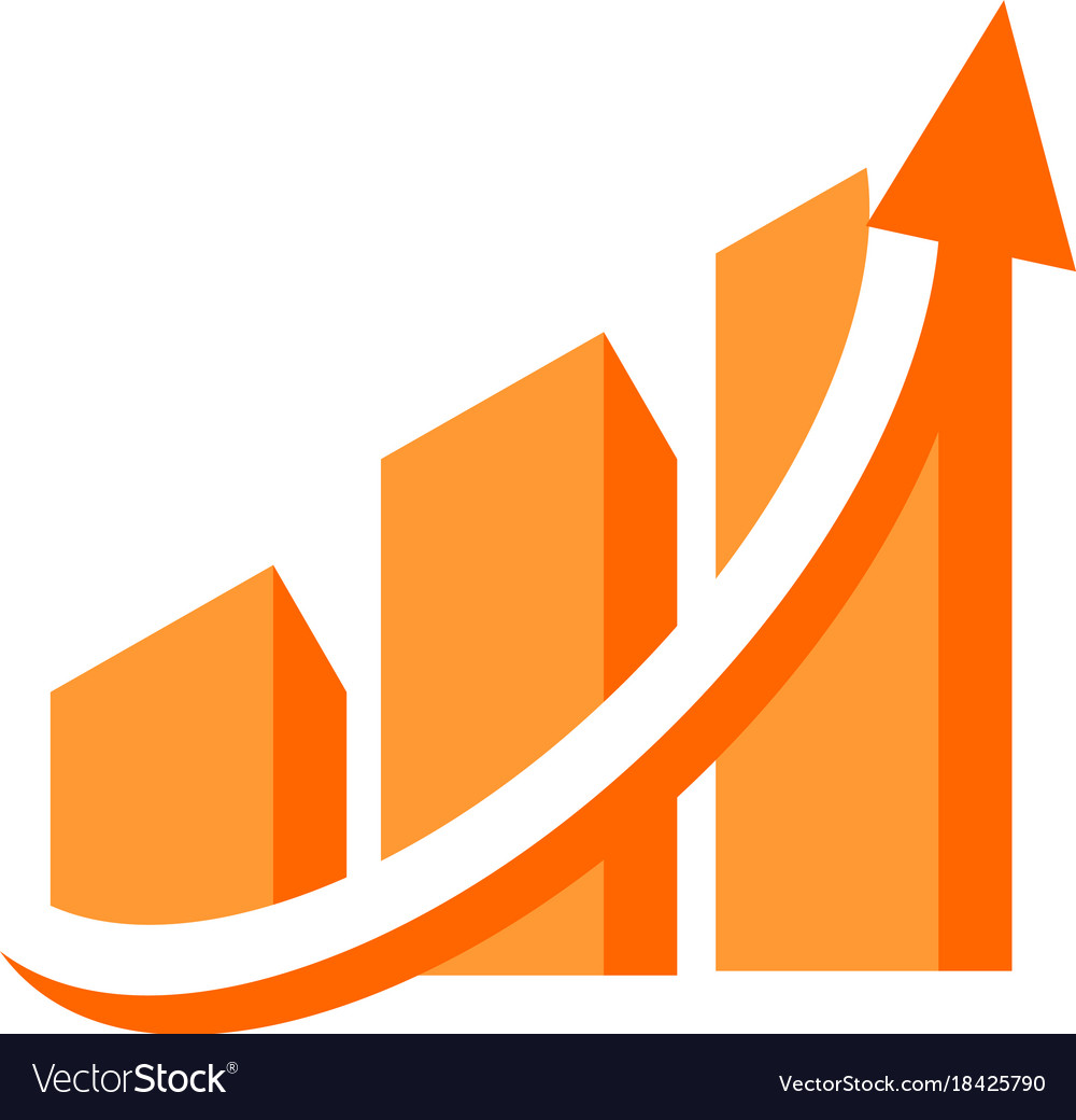 Chart solution logo Royalty Free Vector Image - VectorStock