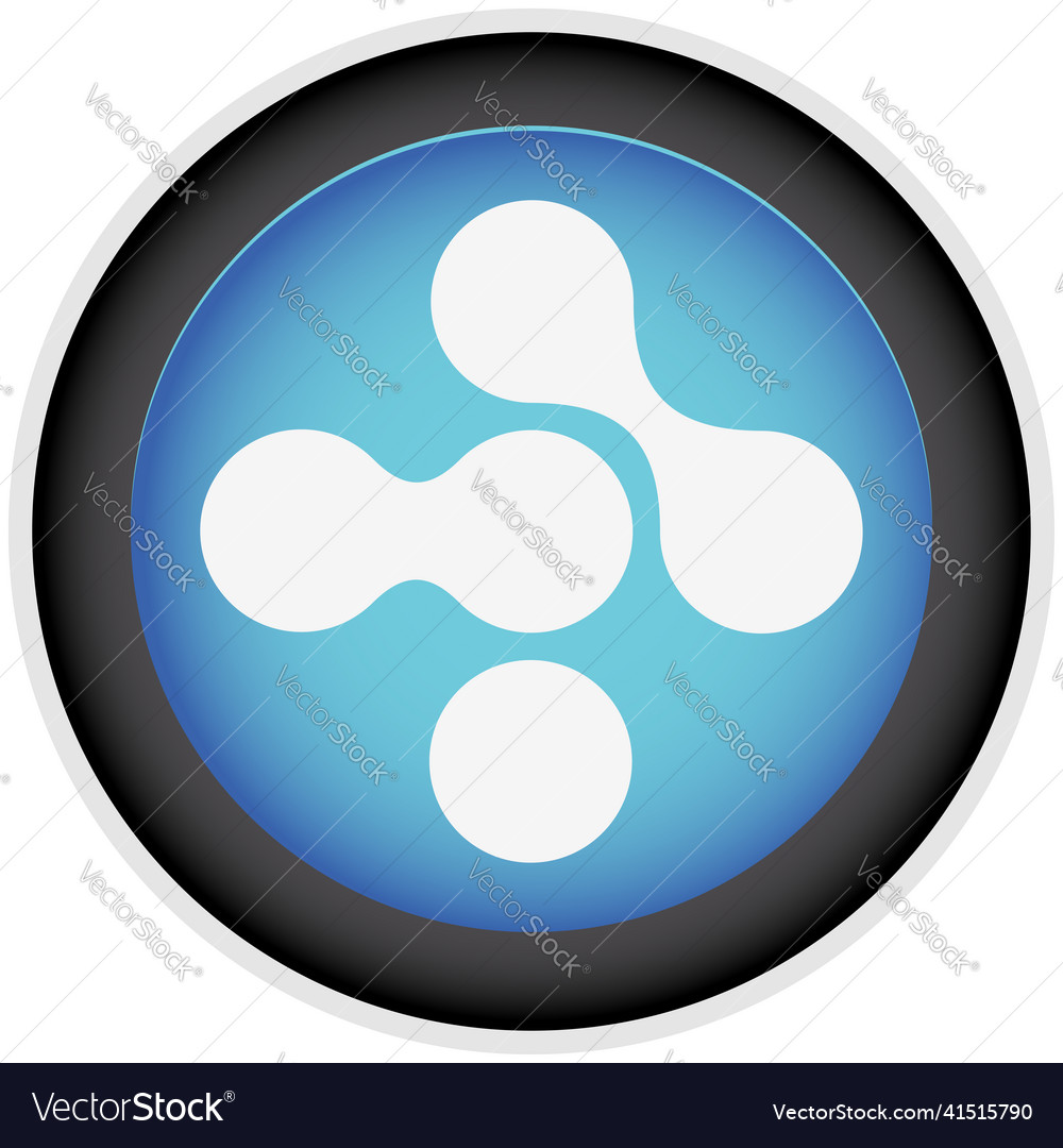 Connected circles nodes as technology tech vector image Connected circles nodes as technology tech
