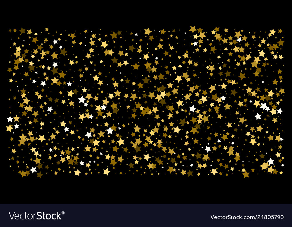 Gold stars confetti celebration