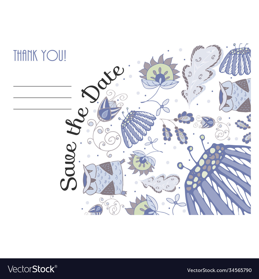 Save date card