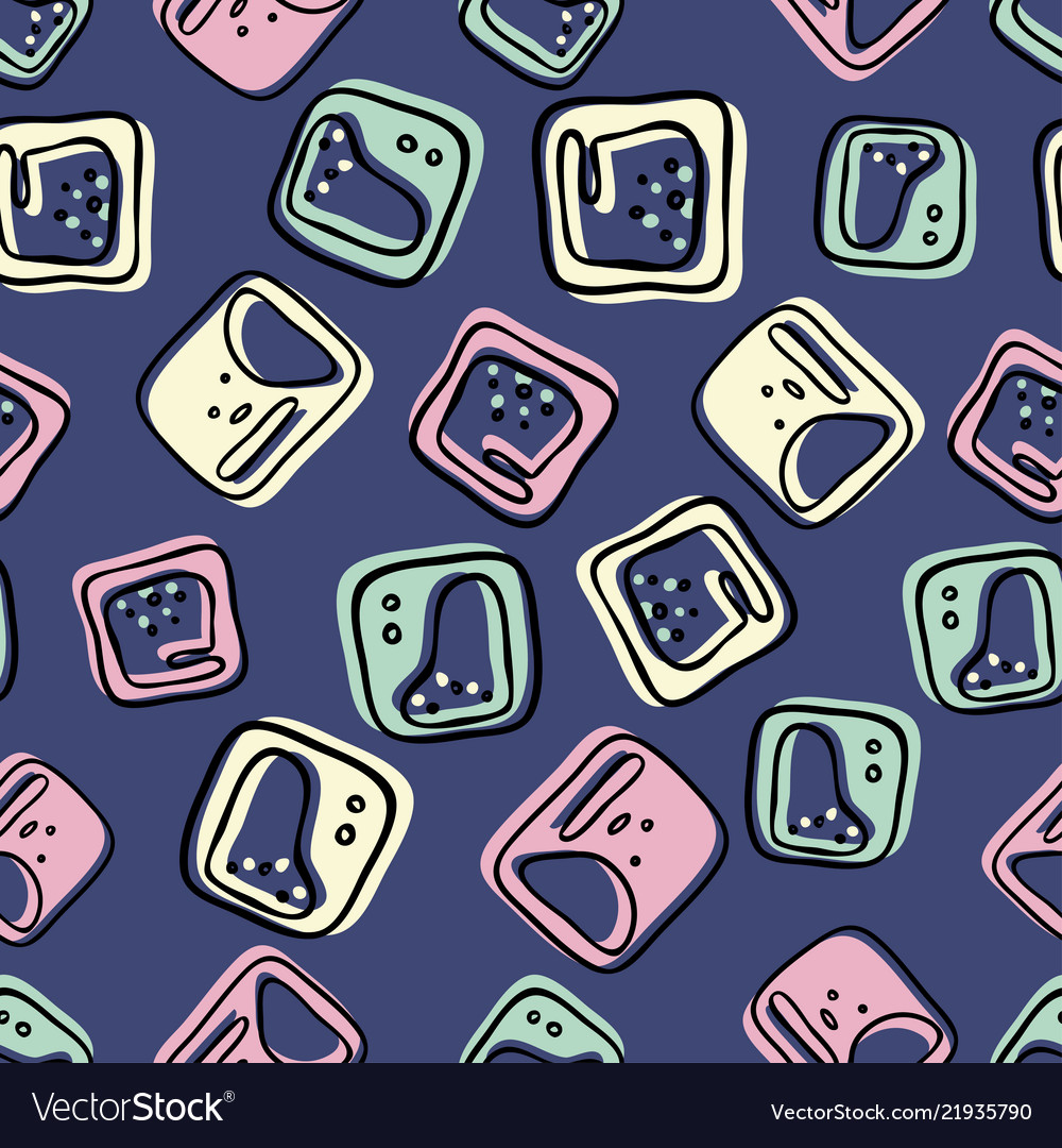 Seamless pattern with the abstract image vector image Seamless pattern with the abstract image