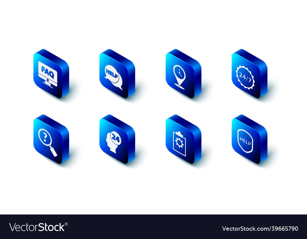 Set speech bubble with text help location clock vector image Set speech bubble with text help location clock