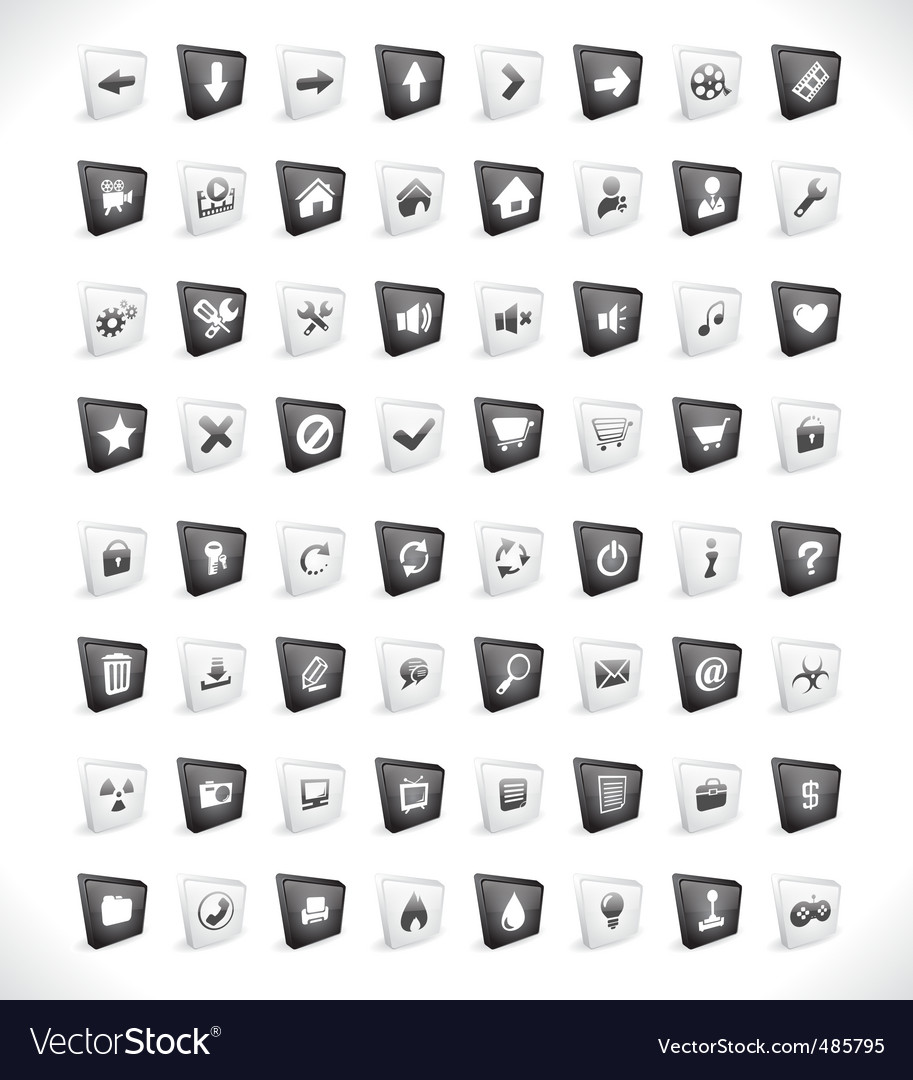 3d buttons