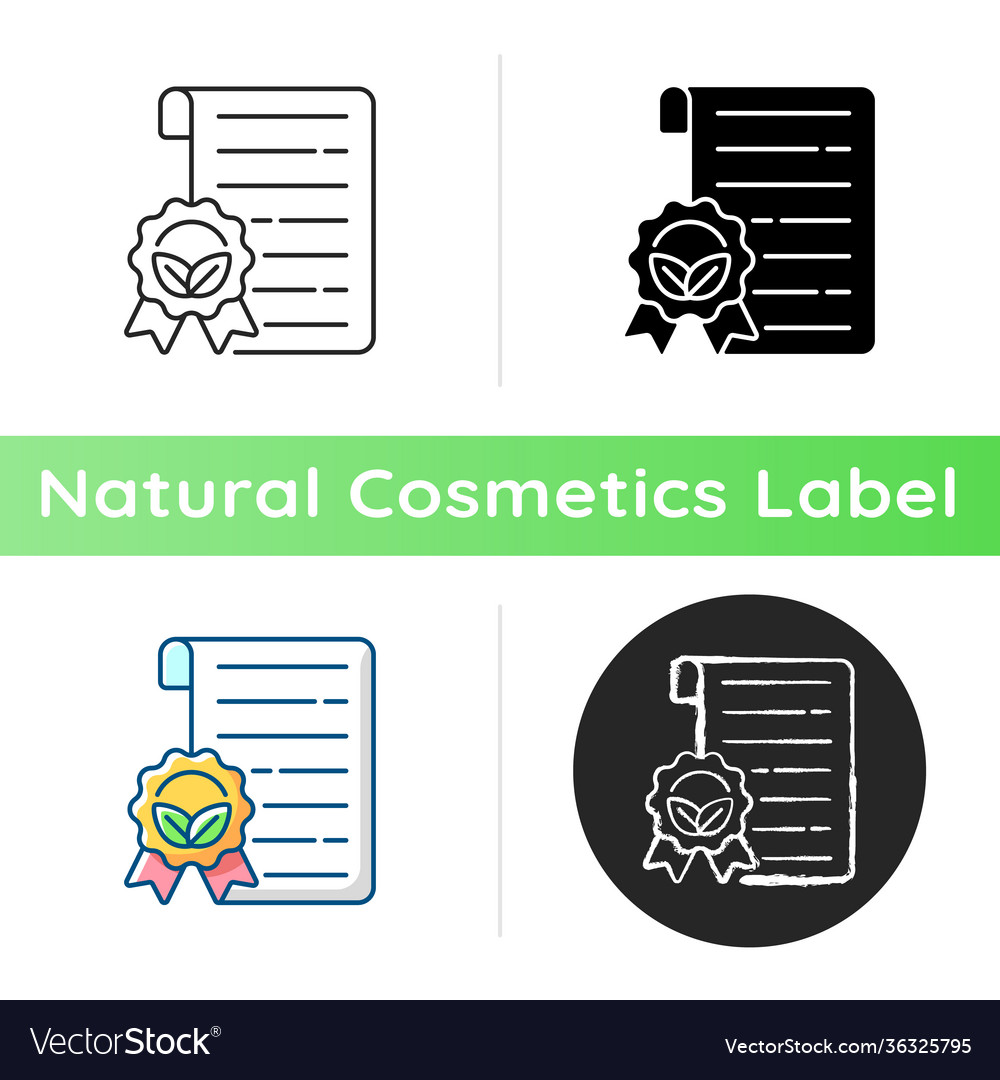 Certified materials icon Royalty Free Vector Image