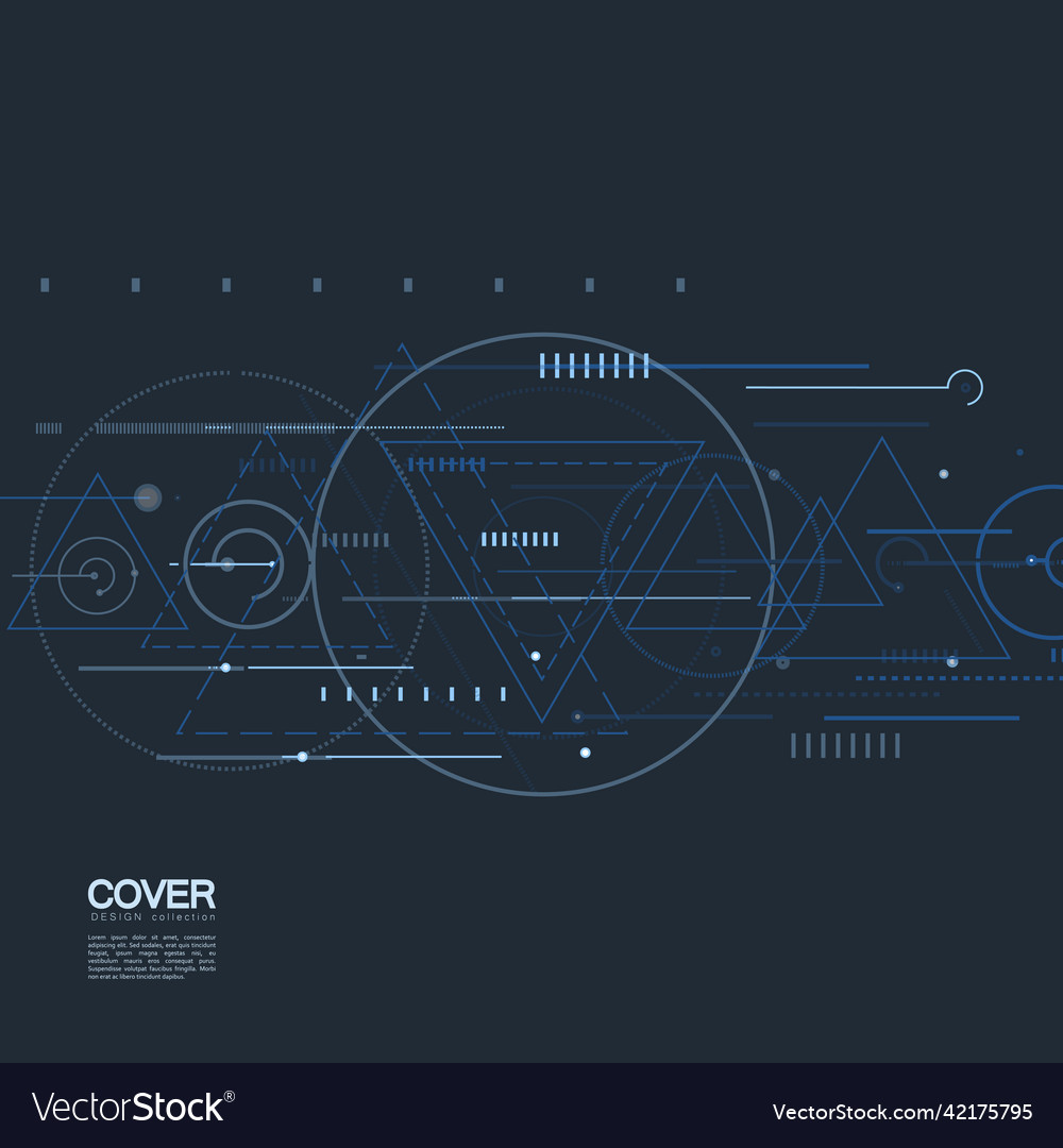 Circles design connection graphic abstract vector image Circles design connection graphic abstract