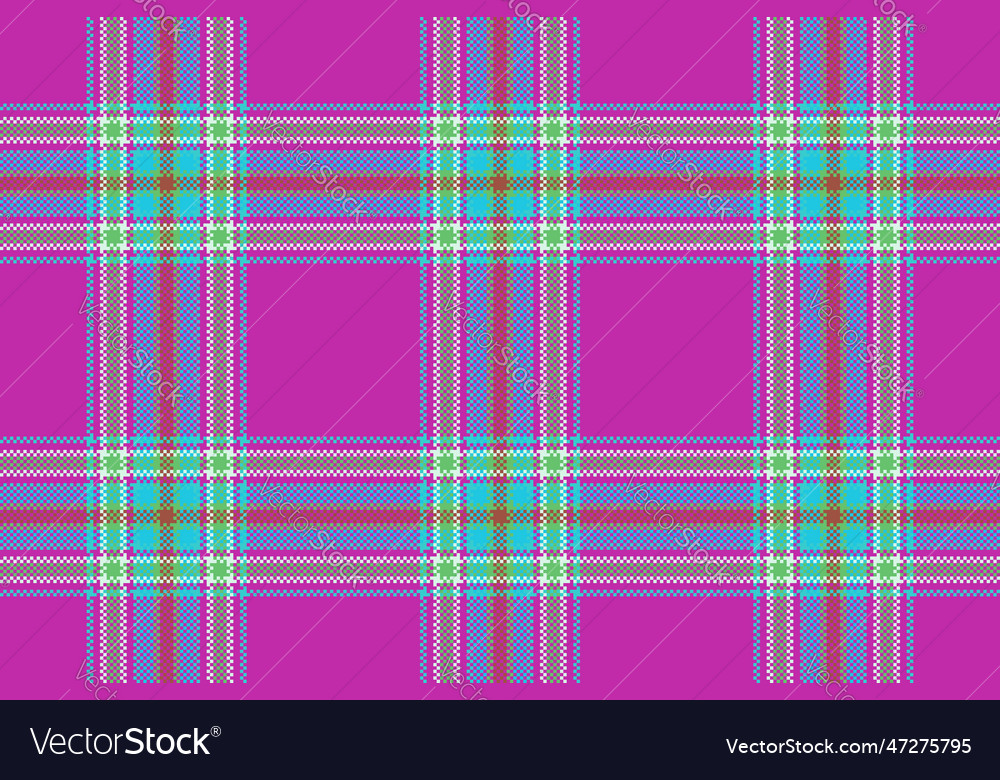 Fabric plaid of textile texture pattern Royalty Free Vector