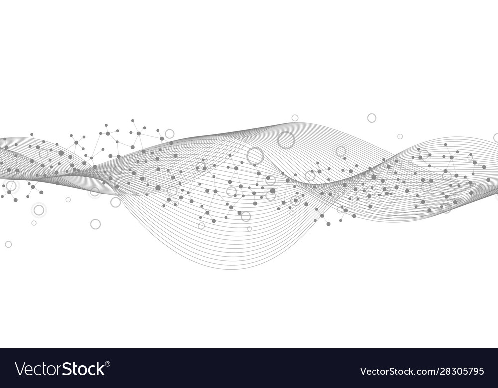 Hexagonal abstract background big data vector image Hexagonal abstract background big data