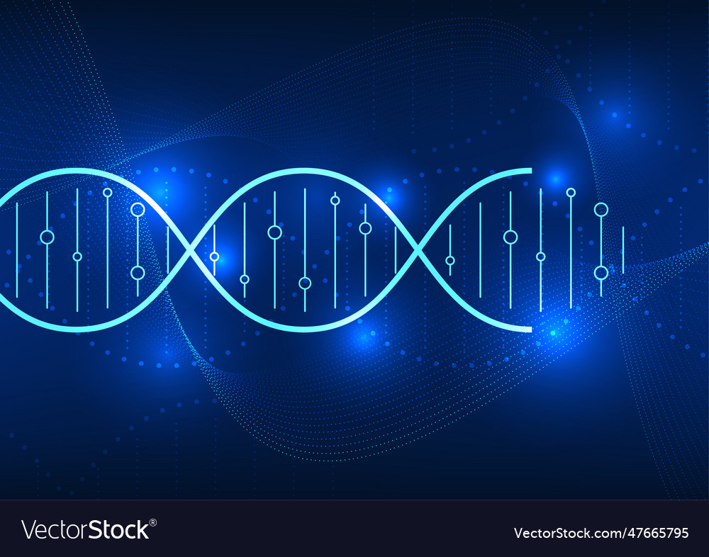 Medical technology background showcasing dna