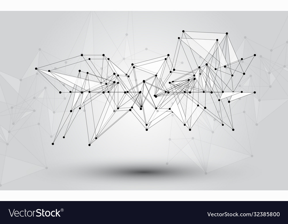 Abstract background connecting innovation dots vector image Abstract background connecting innovation dots