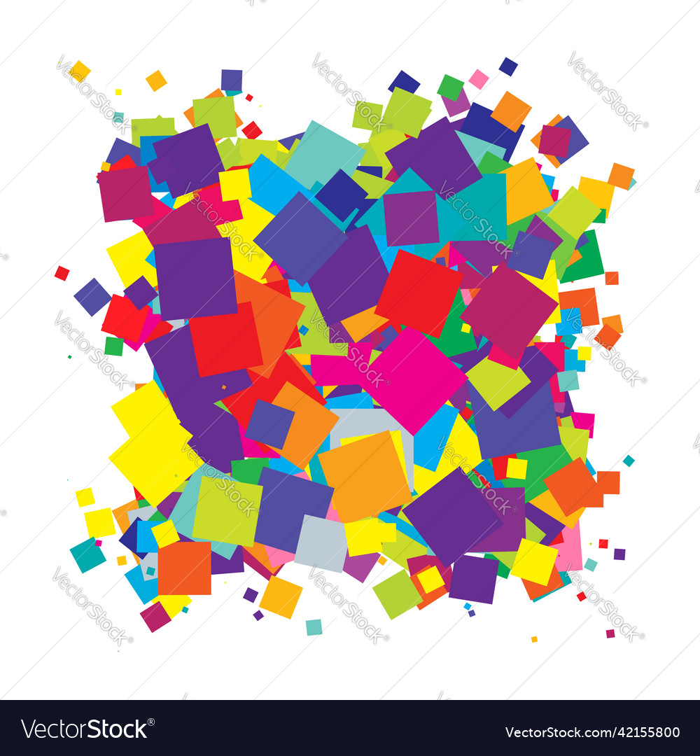 Abstract overlapping squares pattern
