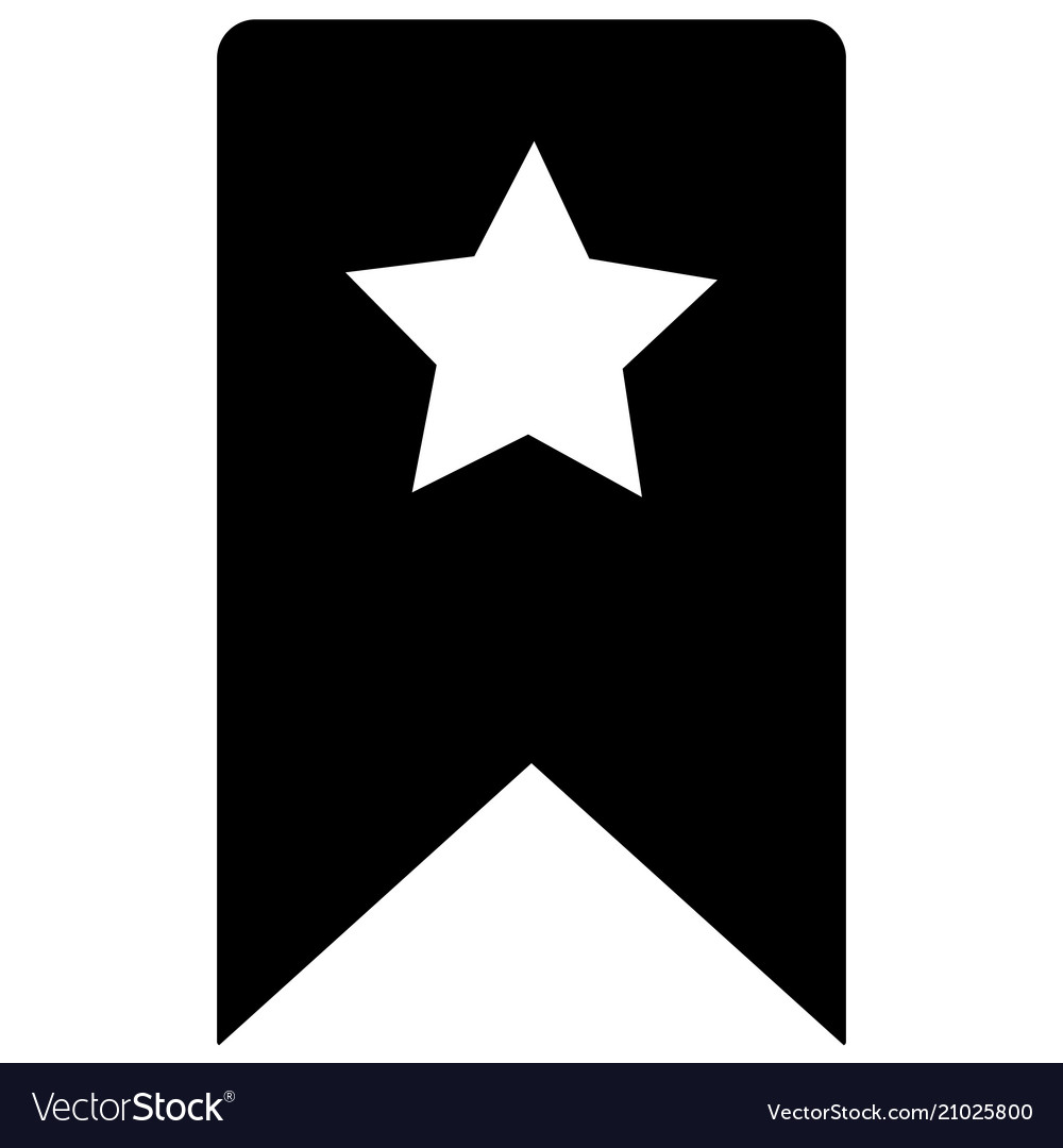 bookmark icon on white