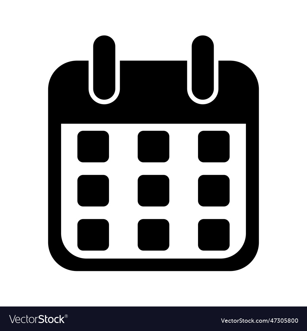 Calendar icon Royalty Free Vector Image - VectorStock