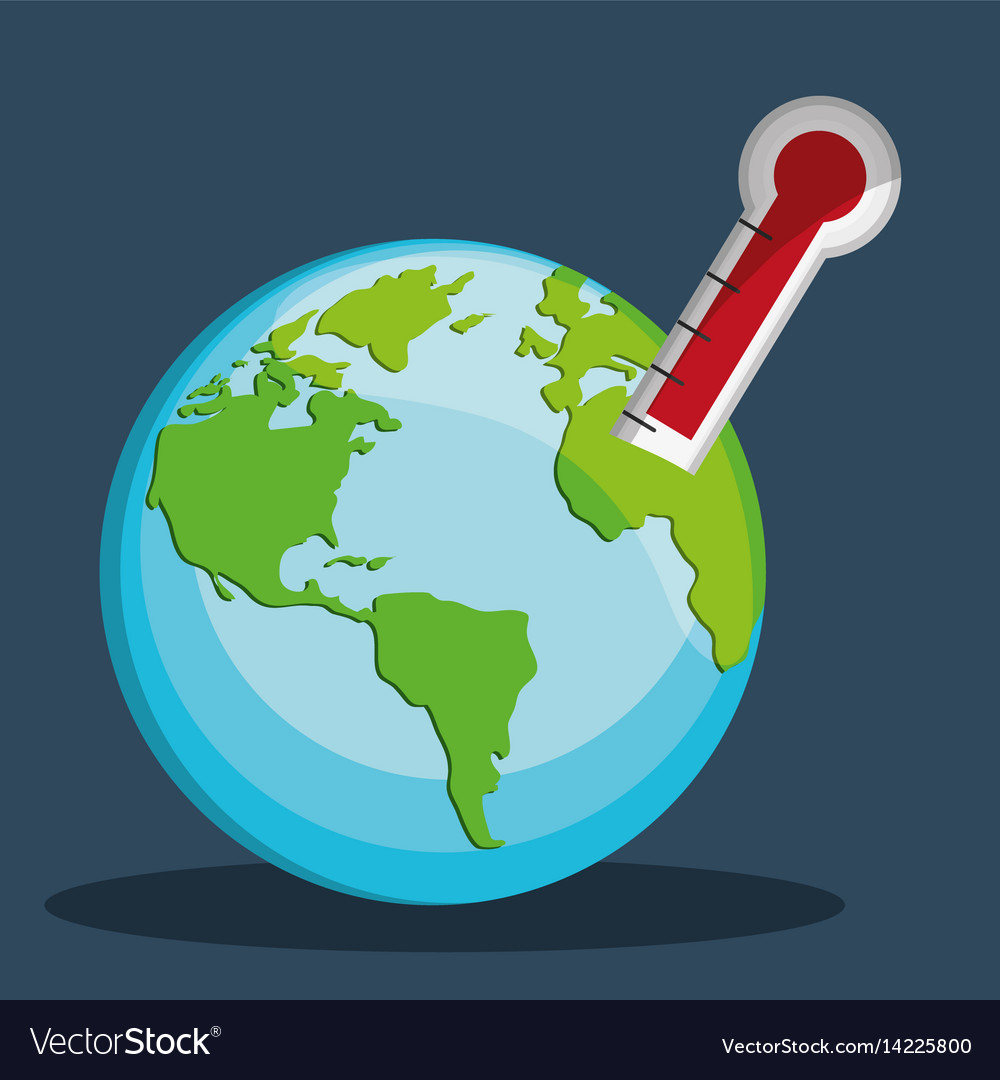 Global Warming Clipart
 Global warming icons image Royalty Free Vector Image