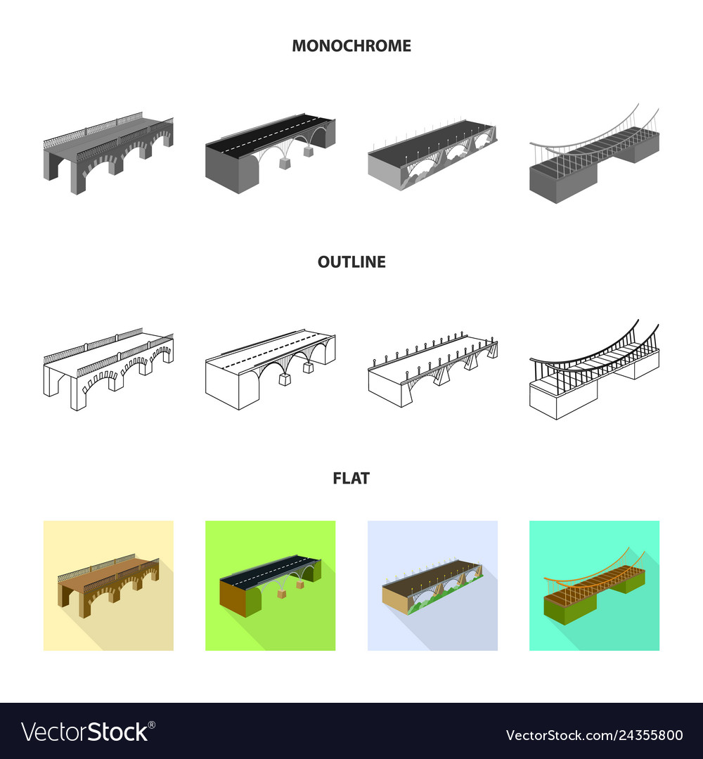 Isolated object of connection and design logo set vector image Isolated object of connection and design logo set