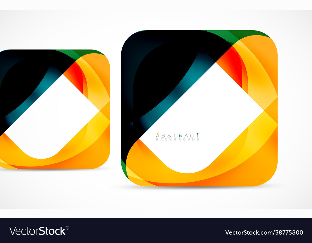 Minimal background abstract square shape vector image Minimal background abstract square shape