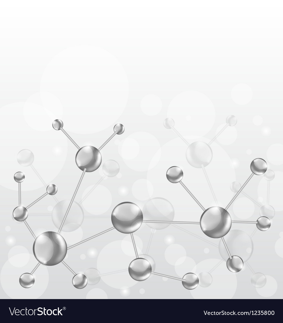 Molecular structures chain with copy space