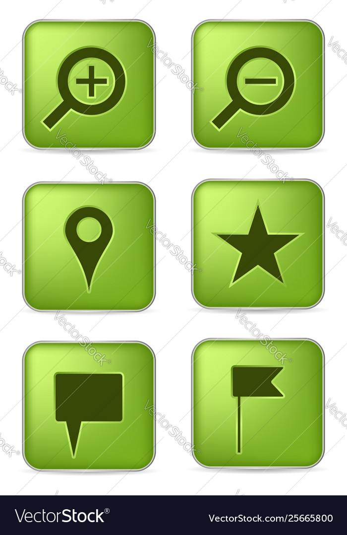 Navigation icons vector image Navigation icons