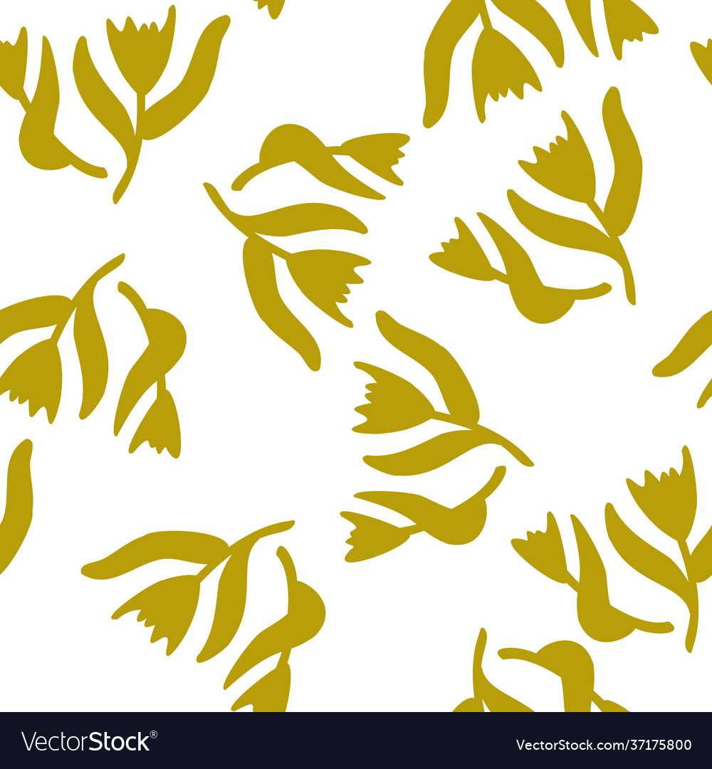 Seamless floral pattern with doodle flowers good