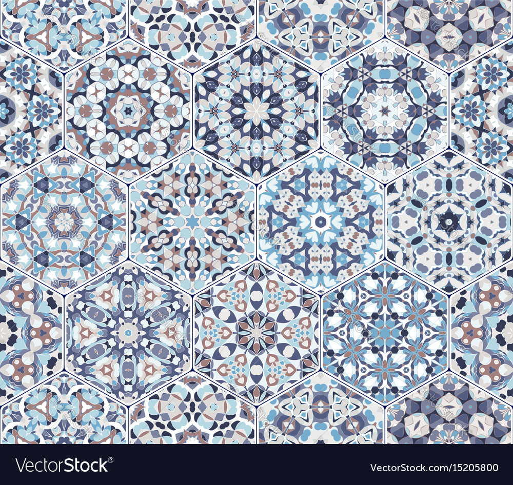 Set of hexagonal patterns