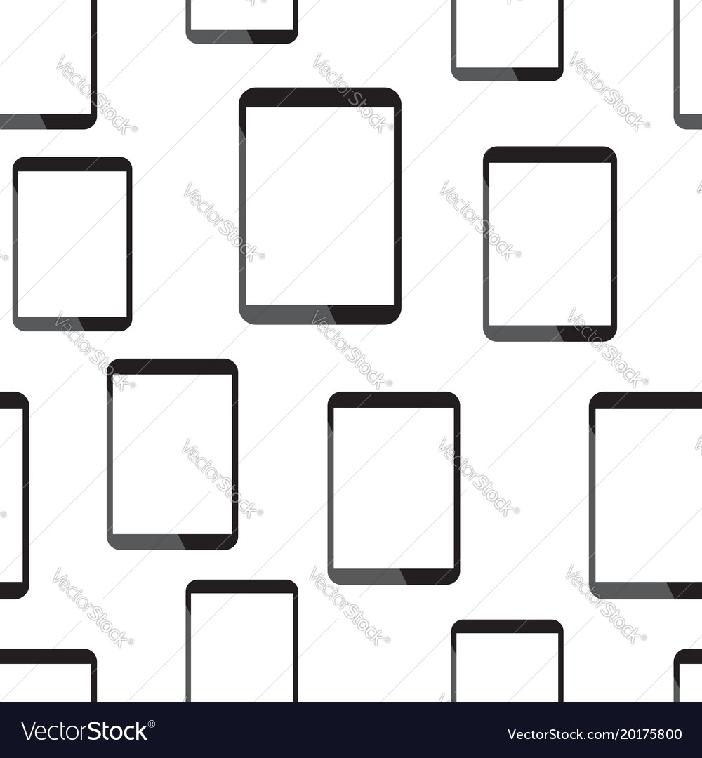Tablet computer seamless pattern background