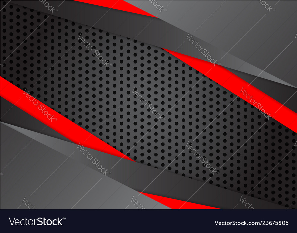 Abstract Red and Black Overlap