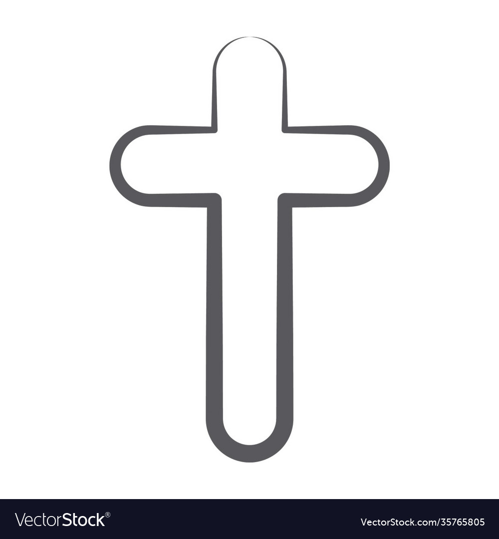 Christian cross Royalty Free Vector Image - VectorStock