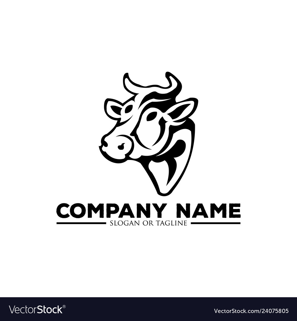Cow head stylized symbol