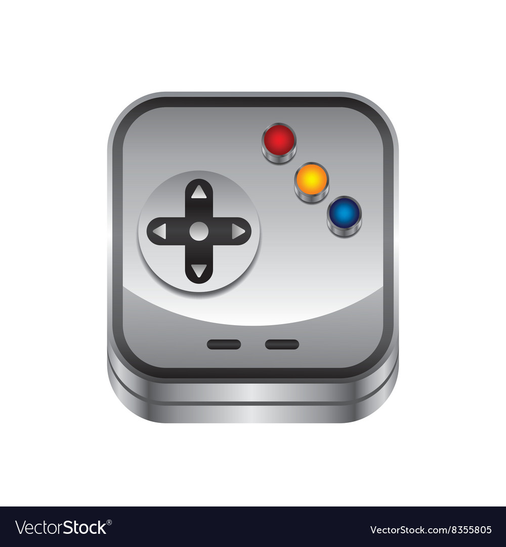 Game console button Royalty Free Vector Image - VectorStock