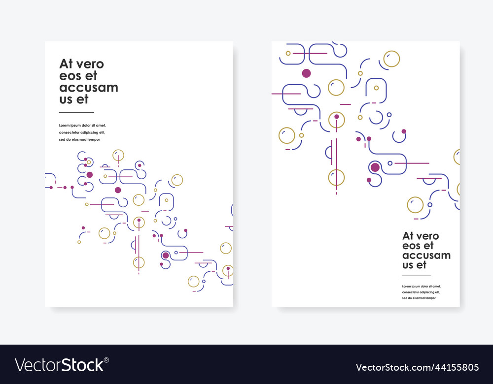 Lines and dots connect design network vector image Lines and dots connect design network