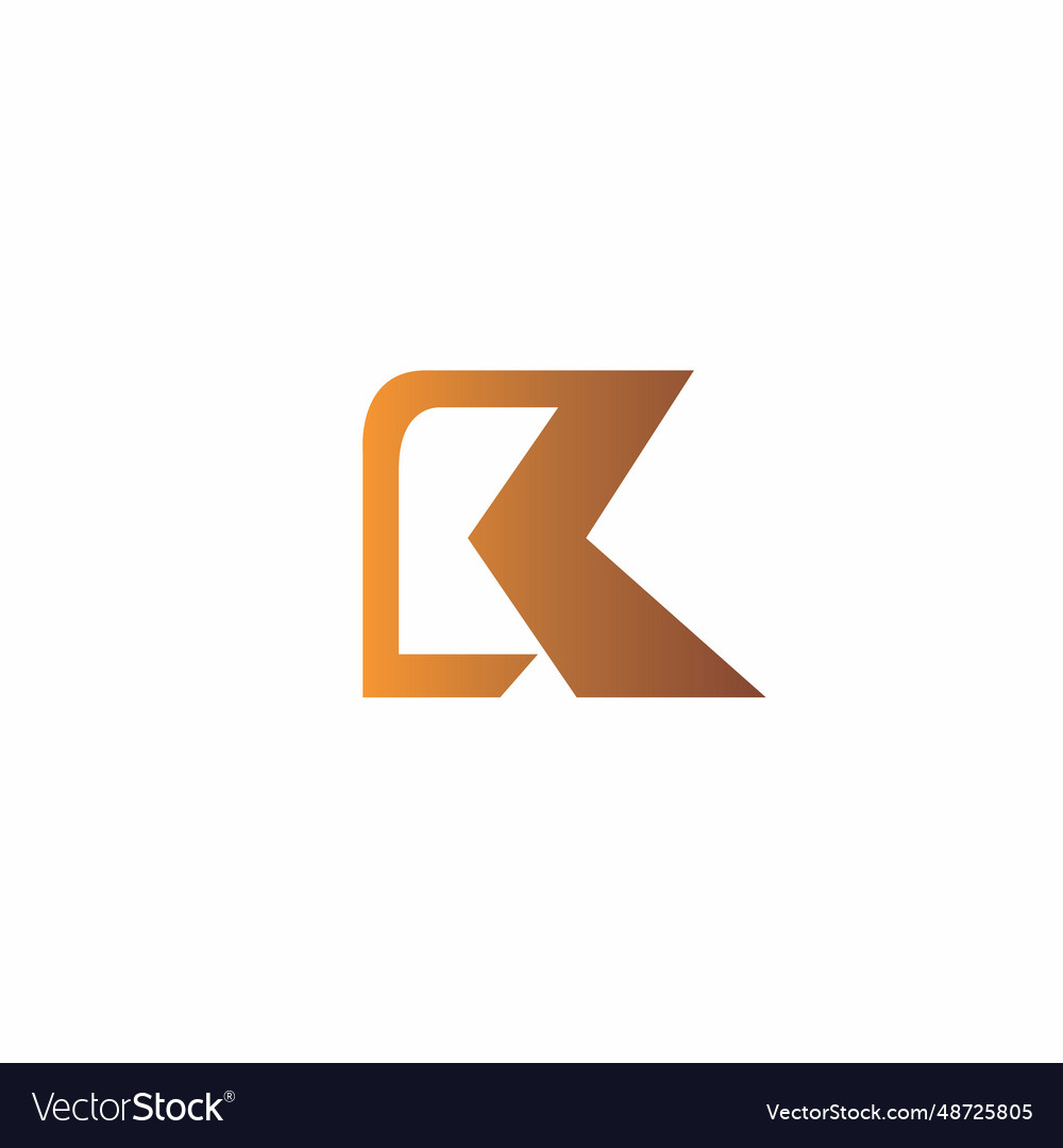 R logo design letter simple