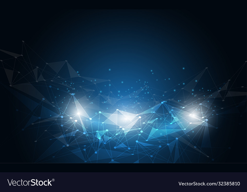 Abstract background connecting innovation dots vector image Abstract background connecting innovation dots